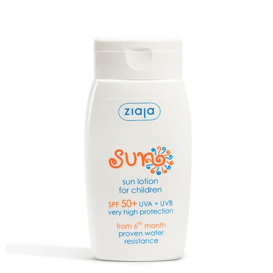 sun care - ziaja - sun protection - cosmetics - Sun lotion for children spf50+ 125ml COSMETICS